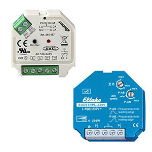 Dimmers diverse uitvoeringen